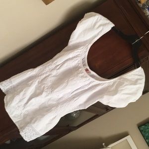 Sexy Senorita White Embroidered Top from MEXICO